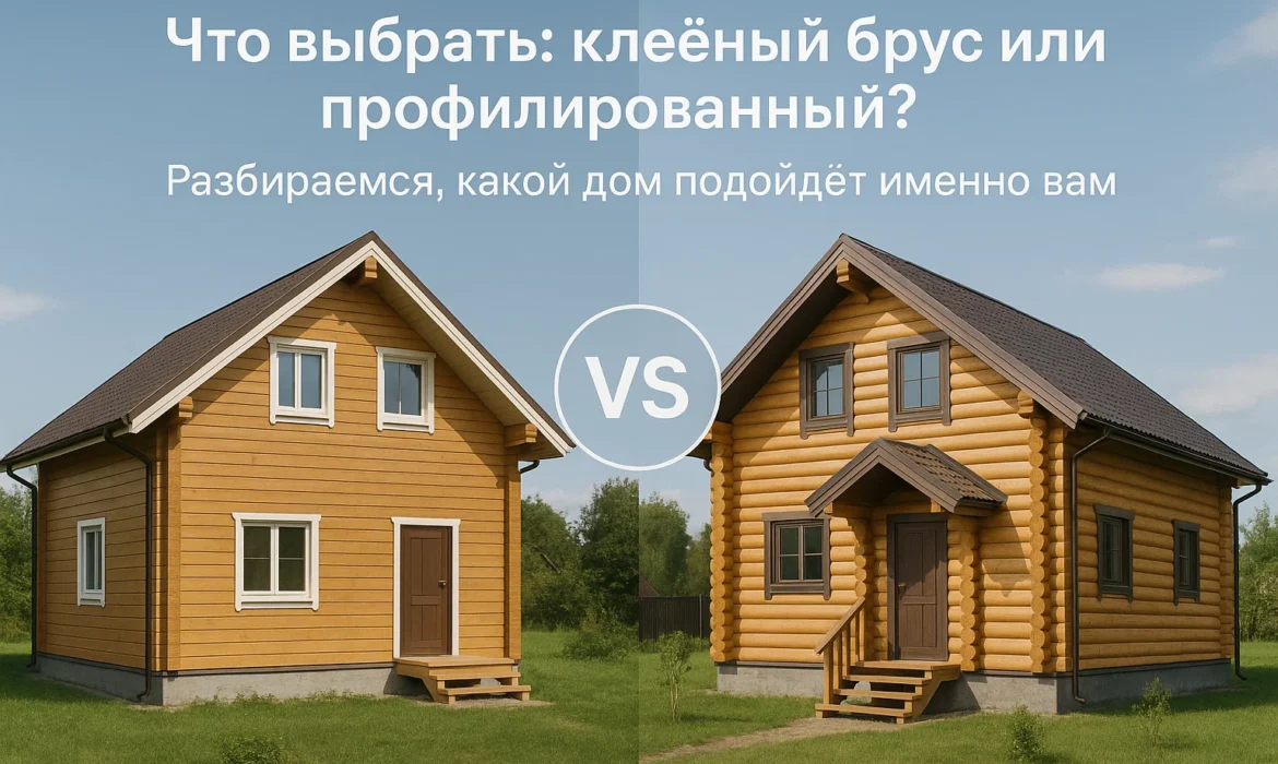 Что выбрать: клеёный брус или профилированный