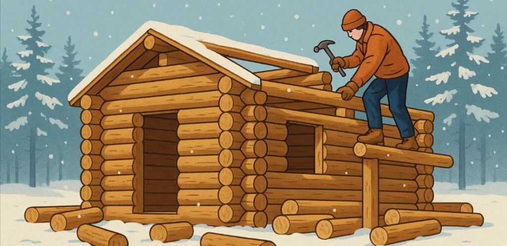 строительство деревянного дома