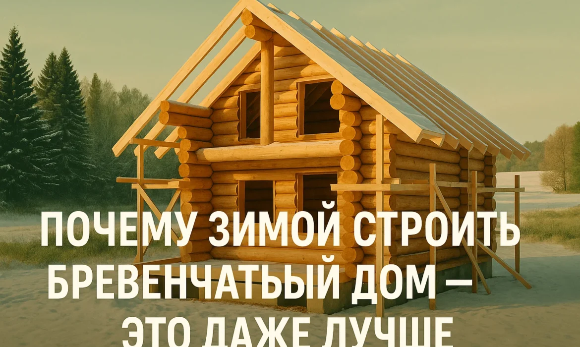 строительство деревянного дома зимой