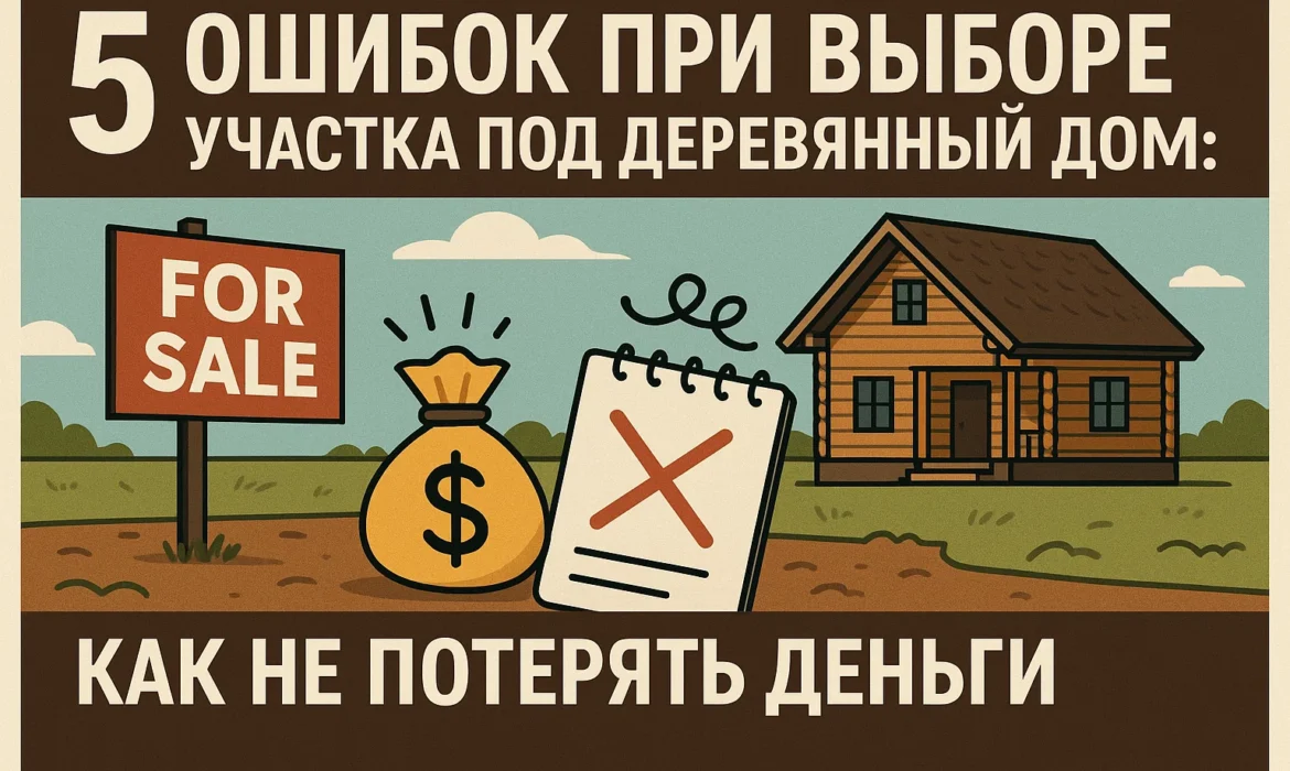 5 ошибок при выборе участка под деревянный дом