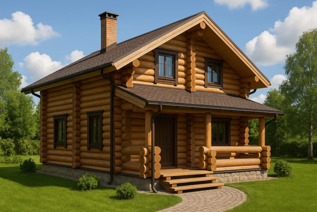 дом из круглого бруса