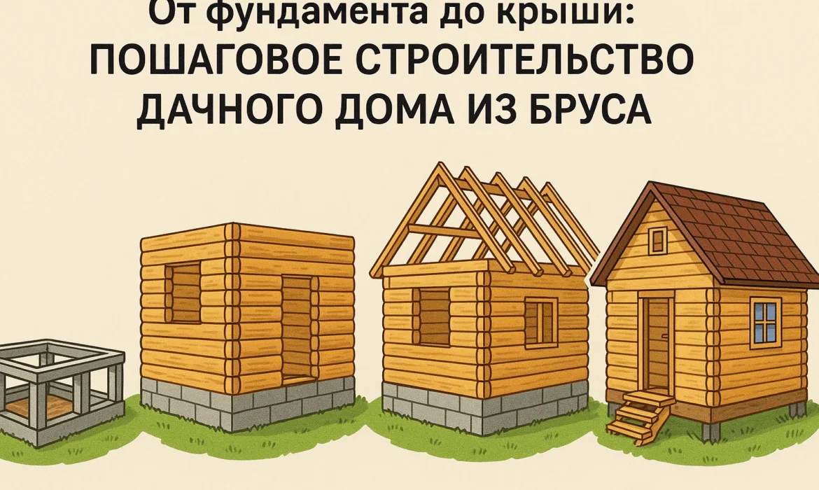 строительство дома от фундамента до крыши
